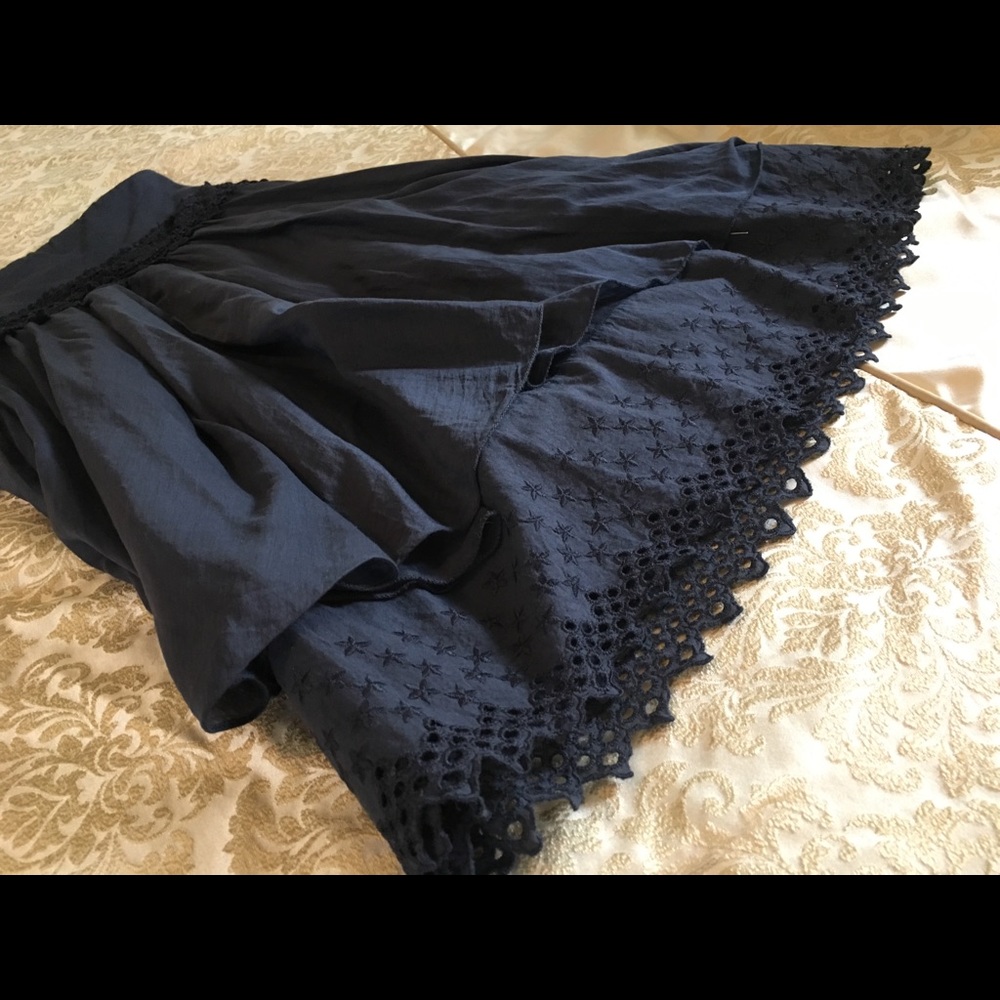 Beautiful Navy Strapless Skirt